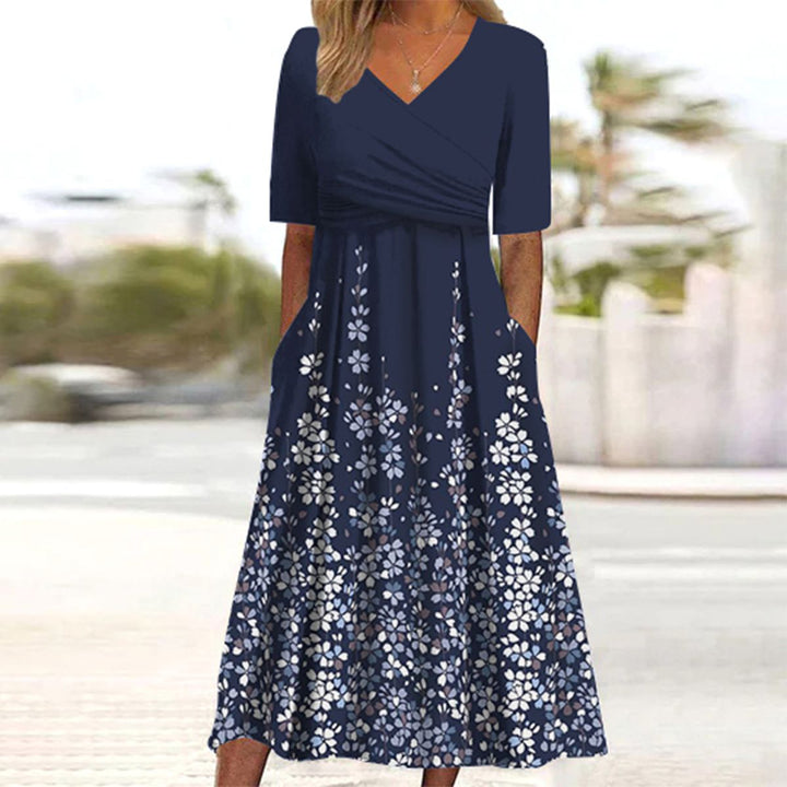 Susannah | Elegant maxi dress with floral detail
